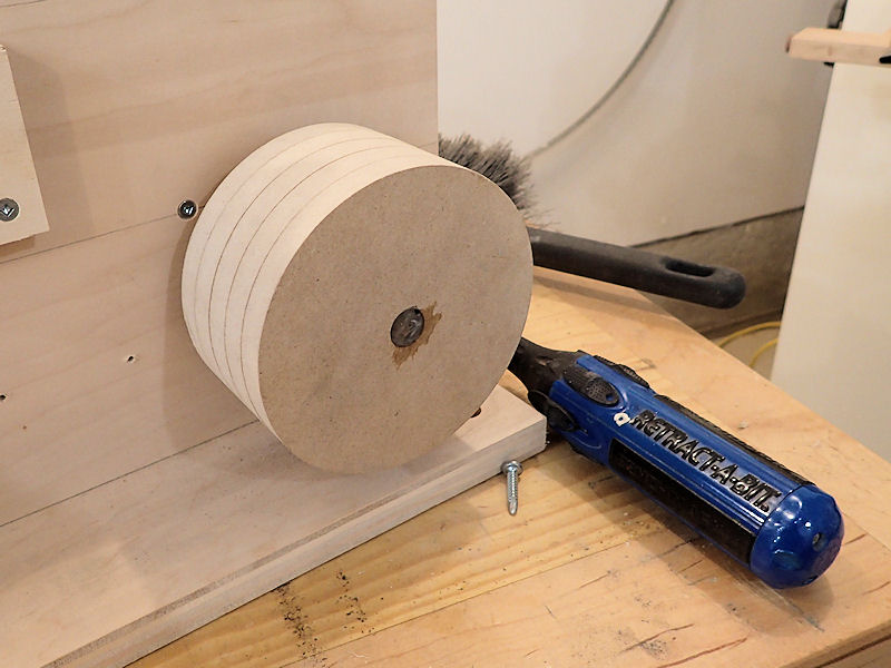 installed wheel homemade machine belt grinder